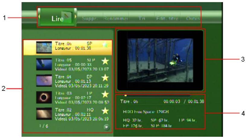 EMTEC MC R700 - Fonctions avancées des vidéos enregistrées - 1