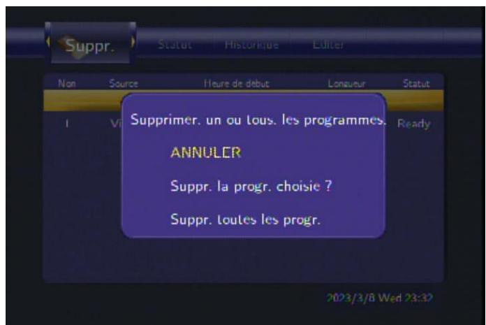 EMTEC MC R700 - Supprimer les programmes - 1