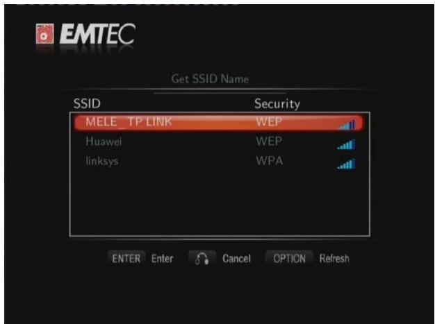 EMTEC HDD FULL HD (1080P) LECTEUR & ENREGISTREUR S800H - Obtenir un nom SSID - 1