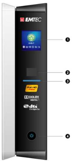 EMTEC HDD FULL HD (1080P) LECTEUR & ENREGISTREUR S800H - Panneau avant - 1