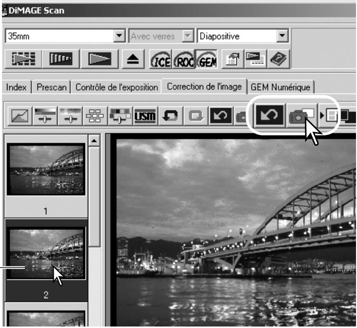 MINOLTA DIMAGE SCAN - Suivi de corrections d'image - bouton instantané - 1
