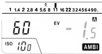 MINOLTA AUTO METER IV F - Différence de luminosité - 2