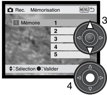 MINOLTA DIMAGE 7HI - Mémoire - sauvegarde des réglages de l'appareil - 3