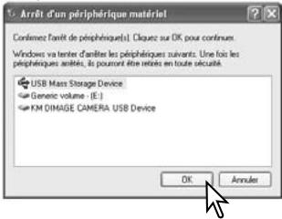 MINOLTA DIMAGE Z6 - Retirer le périphérique en toute sécurité - 3