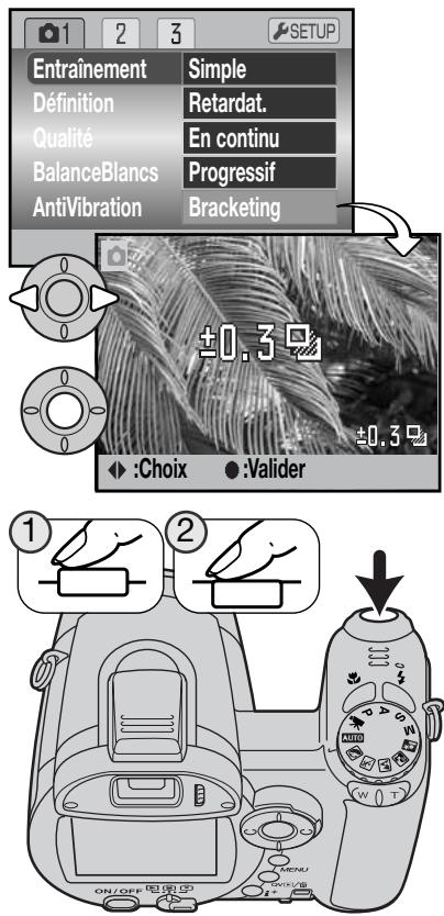 MINOLTA DIMAGE Z6 - Utilisation de l'entraînement progressif - 2