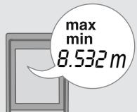 LEICA DISTO D210 - Mesure continue / minimum-maximum - 2