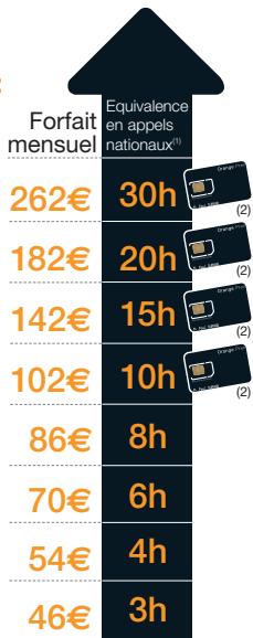 ORANGE GUIDE FORFAITS ET INITIAL SANS ENGAGEMENT - + Vos appels illimités tous les jours (8h00-18h00) vers tous les nos de mobiles orange(4) - 1