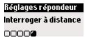 ORANGE DECT 511 - Pour changer le code d'interrogation à distance - 2