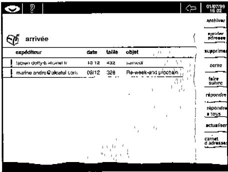 ORANGE WEB TOUCH ONE - Gérez le courrier reçu - 2