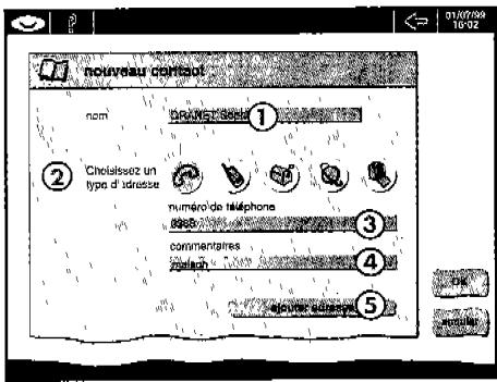 ORANGE WEB TOUCH ONE - Créez un contact - 1