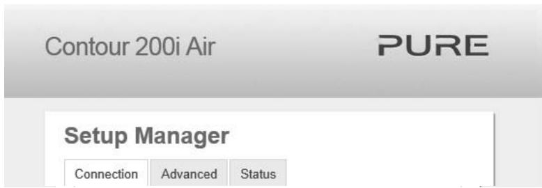 PURE CONTOUR 200I AIR - Étape 2 : accès au contour setup manager - 1