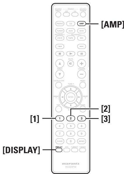 MARANTZ PM5004 - Réglage des codes de la télécommande - 1