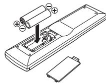 MARANTZ PM5004 - Insertion des piles - 2