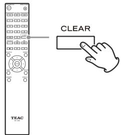 TEAC CDP800NT - Suppression de pistes dans le programme - 1