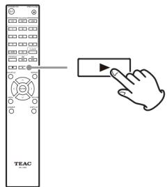 TEAC CDP800NT - Appuyez sur la touche lecture () - 1