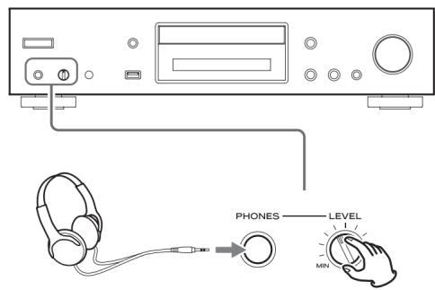 TEAC CDP800NT - Branchement d'un casque - 1