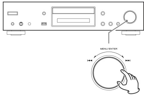 TEAC CDP800NT - Utilisez les touches de direction (/) pour sélectionner le réglage que vous souhaitez modifier. - 3