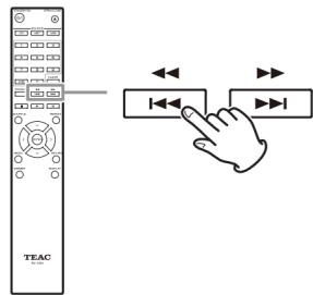 TEAC CDP800NT - Recherche d'un passage de piste - 1