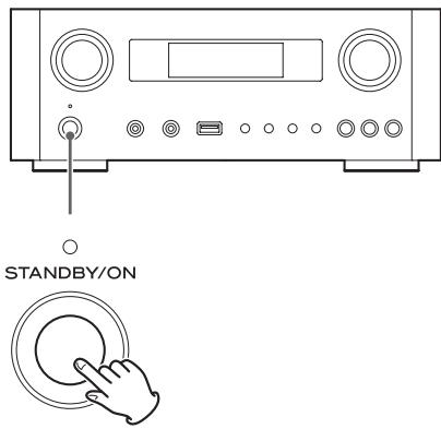 TEAC NP-H750 - Appuyez sur la touche standby/on pour allumer l'unité. - 1