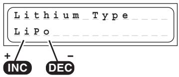 GRAUPNER ULTRAMAT 14 PLUS - Programme de sélection des types Lithium - 1