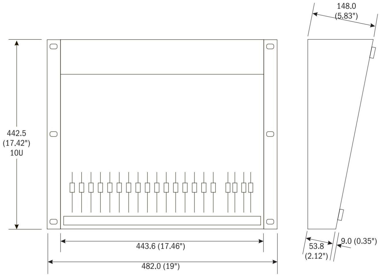 SOUNDCRAFT FX16II - REPOSITIONNEMENT DU PANNEAU ARRIÈRE POUR LE MONTAGE SUR BAGAGE - 2
