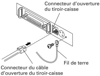 CITIZEN CBM1000 TYPE II - Branchement du connecteur d'ouverture du tiroir-caisse - 1