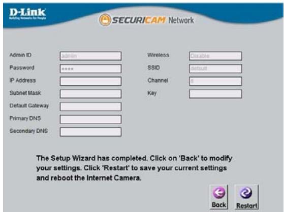 CITIZEN DCS-2121 - Utilisation de l'assistant de configuration - 6