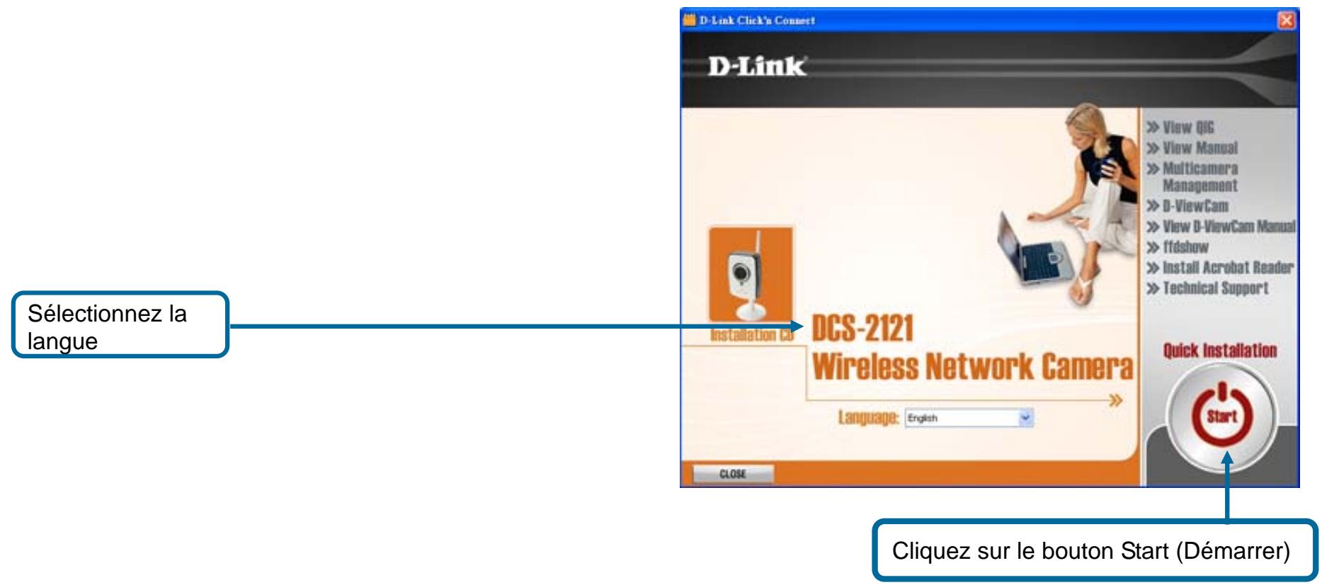 CITIZEN DCS-2121 - Utilisation de d-link click'n connect - 1