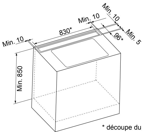 AIRLUX AHV980BK - HOTTE PLAN de travail télescopique 90 CM - 1
