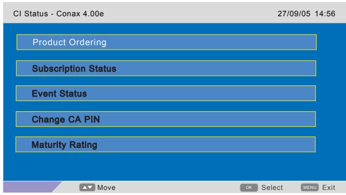 SWEEX TV132 - Menu EPG: - 2
