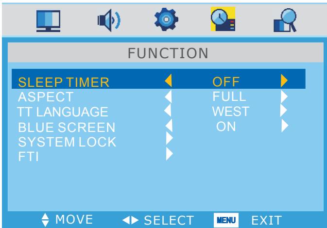 SWEEX TV132 - Menu function - 1