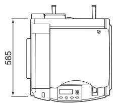 KONICA DRYPRO 873 - Dimensions extérieures - 3