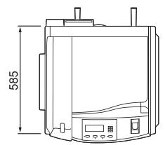 KONICA DRYPRO 873 - Dimensions extérieures - 1
