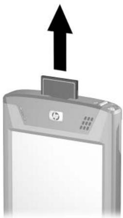 HP POCKET - Retrait d'une carte d'extension CF - 1