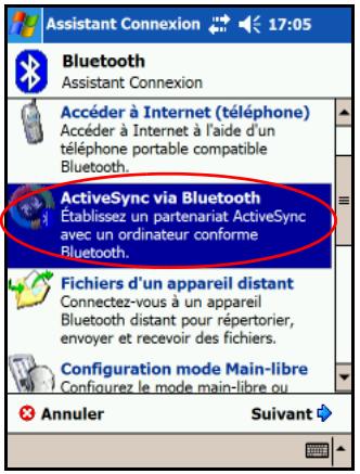 HP POCKET - Établissement d'une connexion activesync - 1