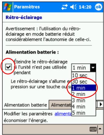 HP POCKET - Modification des paramètres du rétro-éclairage - 1