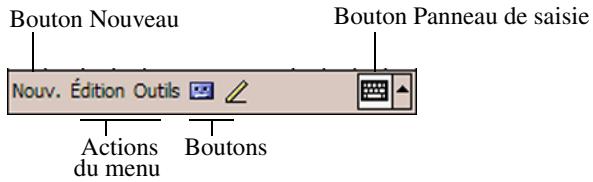 HP POCKET - Barre de navigation et barre de commande - 2