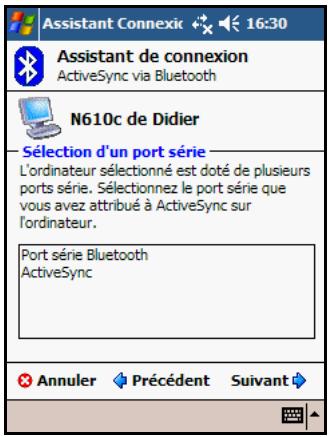 HP POCKET - Établissement d'une connexion activesync - 2