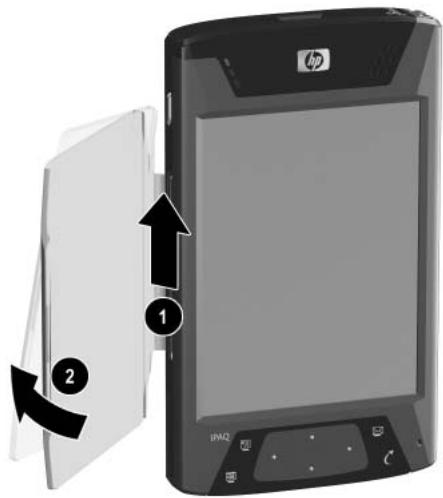HP POCKET - Retrait du cache de protection du pocket PC - 2