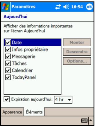 HP POCKET - Personnalisation de l'écran aujourd'hui - 2
