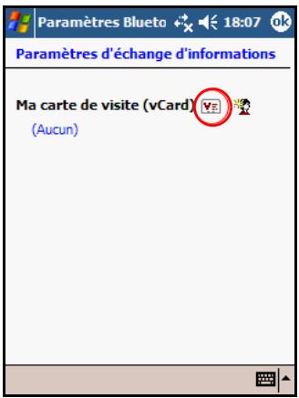 HP POCKET - Paramètres avancés du service échange d'informations - 1