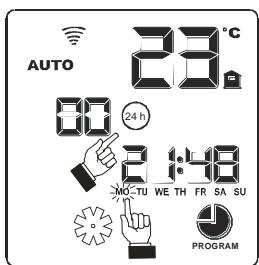 MCZ POWERTHERM - Début de la programmation : LUNDI - 3