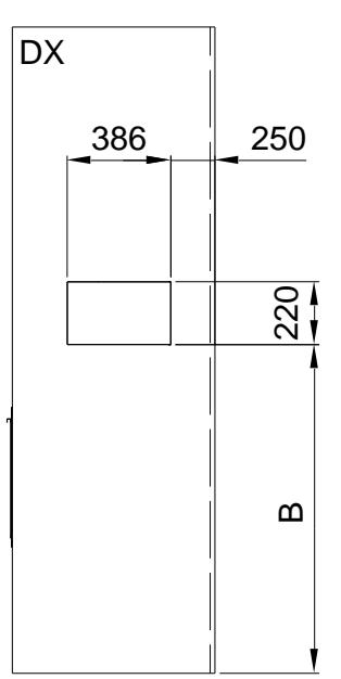 MCZ POWERTHERM - SCHEMA Pour la realisation des TROUS sur l'habillage - 1