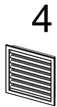 MCZ POWERTHERM - Bouches applicables au kit de ventilation forcée - 4