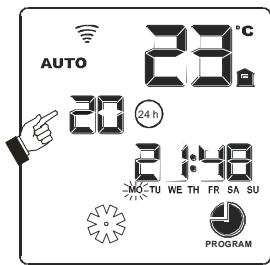 MCZ POWERTHERM - Début de la programmation : LUNDI - 4