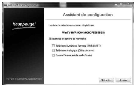 HAUPPAGE WINTV-USB2 STICK - Recherche des chaînes - 1
