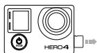 GOPRO HERO4 - Pour insérer une carte microsd : - 2
