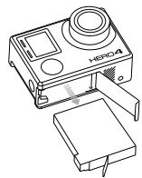 GOPRO HERO4 - Pour retirer la batterie : - 2