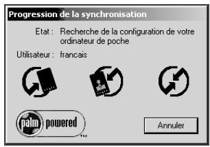 PALM TUNGSTEN C - Pour exécuter une hotsync locale sous windows : - 3