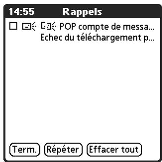 PALM TUNGSTEN C - Pour afficher l'écran rappels : - 2